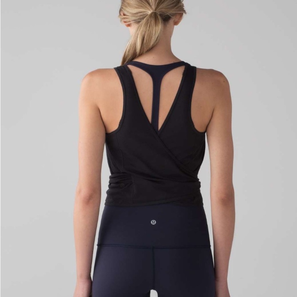 NWT Lululemon Athletica Black “It’s a Tie” Tank Top 6/S - Picture 6 of 7